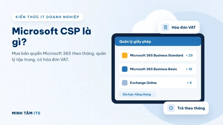 Microsoft CSP: quản lý bản quyền Microsoft 365 theo tháng cho doanh nghiệp